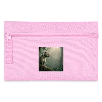 Clouded leopard in the cloud forest Majestic animal - Pencil Case - pink - Front