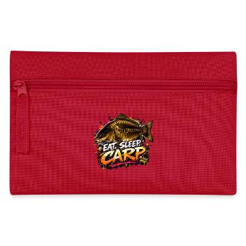 Eat Sleep Carp – Carp Fishing Angler Design - Pencil Case - red - Front