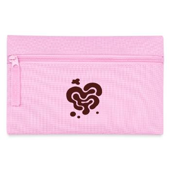 Conception organique en tourbillon de cœur - Trousse - rose - Devant