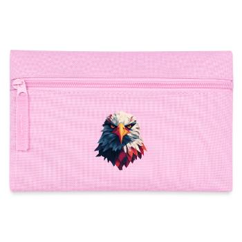 Majestic eagle piercing gaze - Pencil Case - pink - Front