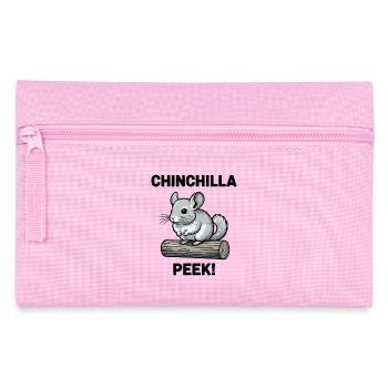 Chinchilla Peek Nagetierfell Stamm - Federtasche - Rosa - Vorne
