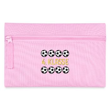 Schulkind 4. Klasse Fußball - Federtasche - Rosa - Vorne