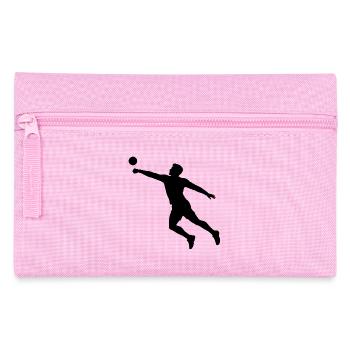Faustballspielen Geschenkidee für der Ballsportler - Federtasche - Rosa - Vorne
