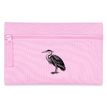 Grand héron bleu - Trousse - rose - Devant