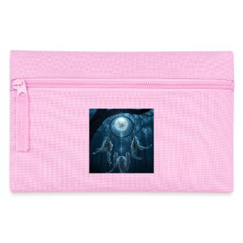 Traumfänger-Nacht-Talisman – Dunkle Fantasie - Federtasche - Rosa - Vorne