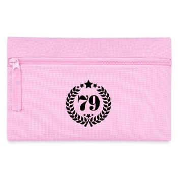 79. Geburtstags Kranz - Anniversary Wreath - Federtasche - Rosa - Vorne