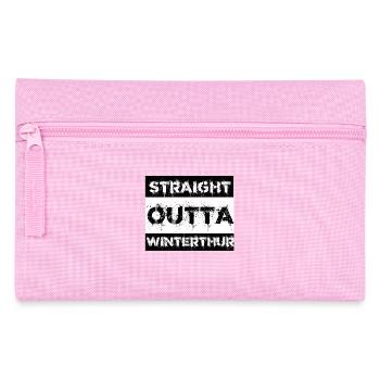 Straight Outta Winterthur Switzerland gift city - Pencil Case - pink - Front