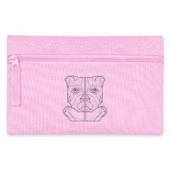 chien ami de chien amant, chien, chemise - Trousse - rose - Devant