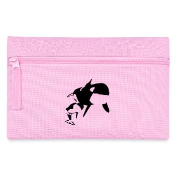 orcas - Pencil Case - pink - Front