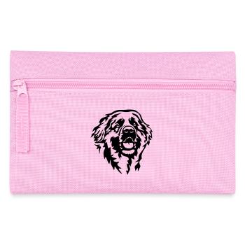 Leonberger head - Pencil Case - pink - Front