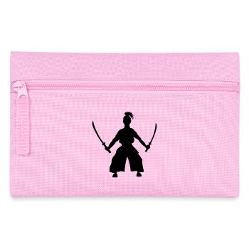 Épéiste japonais debout 2 épées - Trousse - rose - Devant
