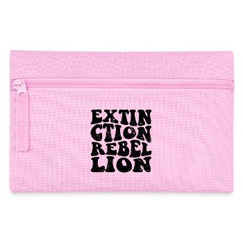 Extinction Rebellion Retro schwarz - Federtasche - Rosa - Vorne