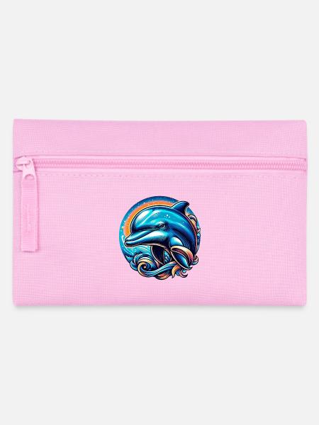 Delfin - Federtasche - Rosa