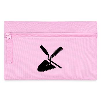 Fugennagel und Kelle, Maurerwerkzeuge - Federtasche - Rosa - Vorne