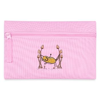 Erdnuss Erdnüsse Hängematte Chillen abhängen Nuss - Federtasche - Rosa - Vorne