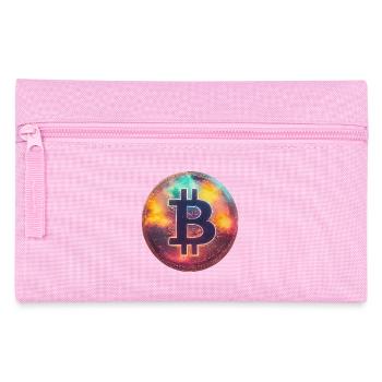 Spektakulärer Bitcoin - Federtasche - Rosa - Vorne