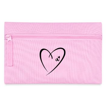 Kleiner Buchstabe A Herz - Federtasche - Rosa - Vorne