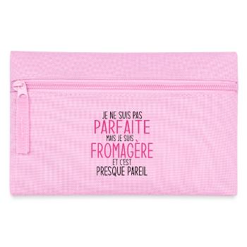 Humor and Pride Design for Women Artisan Cheese - Pencil Case - pink - Front