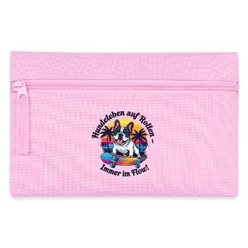 Chiens en mouvement - Trousse - rose - Devant