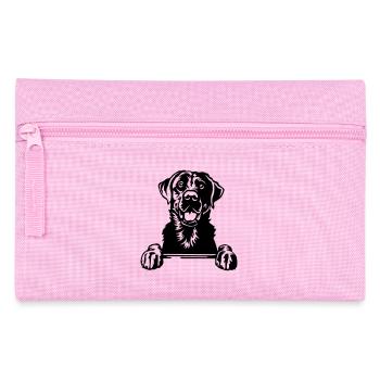 Tête du Labrador - Trousse - rose - Devant