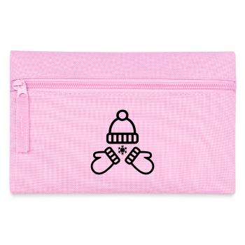 Mütze Handschuhe Winter - Federtasche - Rosa - Vorne