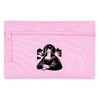 Portrait de Lisa teckel - Trousse - rose - Devant