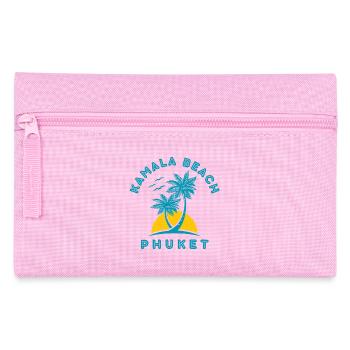 Kamala Beach Phuket Sonnenuntergangspalme - Federtasche - Rosa - Vorne