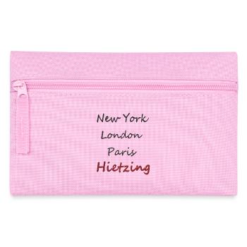 Städtische Manschrift NY, London, Paris, Hietzing - Pencil Case - pink - Front