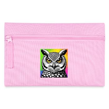 Eule - Federtasche - Rosa - Vorne