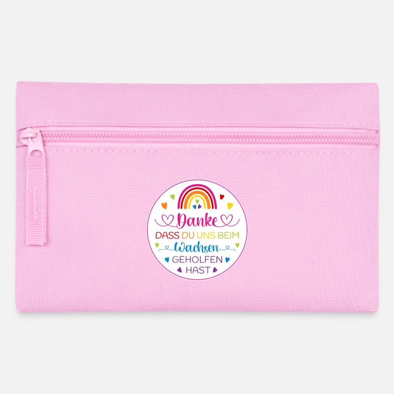 Danke dass Du uns beim Wachsen geholfen hast - Federtasche - Rosa