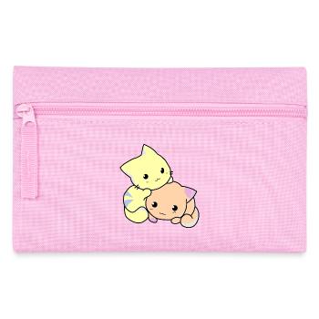 Cats Kitties Babies Sweet Anime - Pencil Case - pink - Front