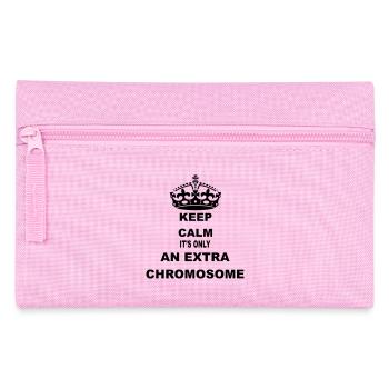 Calm down, it's just an extra chromosome # - Pencil Case - pink - Front