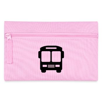 Bus-Logo - Federtasche - Rosa - Vorne