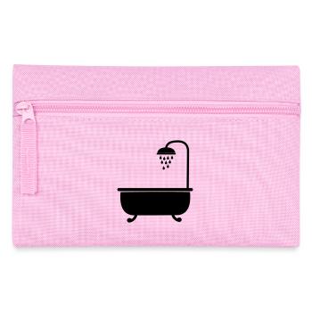 Bad mit Dusche Sanitäranlagen - Federtasche - Rosa - Vorne