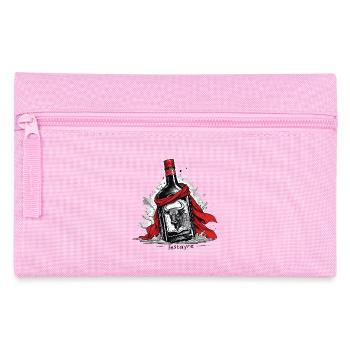 Festayre, féria et taureau avec béret et foulard r - Trousse - rose - Devant