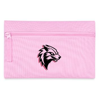 Wolf Logo - Pencil Case - pink - Front