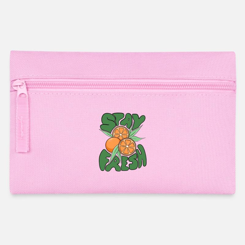 Stay Fresh Oranges –Fun Citrus Fruit Summer Design - Federtasche - Rosa