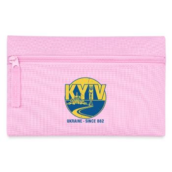 Ukraine Landmark Emblem Design - Pencil Case - pink - Front