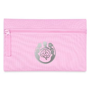 Cerveau dans le cercle des têtes - Trousse - rose - Devant