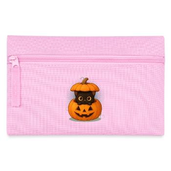 Halloween Cat in the Pumpkin: Sweet Scary Fun - Pencil Case - pink - Front