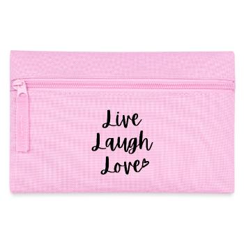 Lebe Lachen, Liebe - Federtasche - Rosa - Vorne