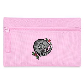 Gemütliche Schlafkatze mit Holly - Federtasche - Rosa - Vorne