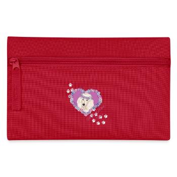 Resting B!tch Face Pudel - Federtasche - Rot - Vorne