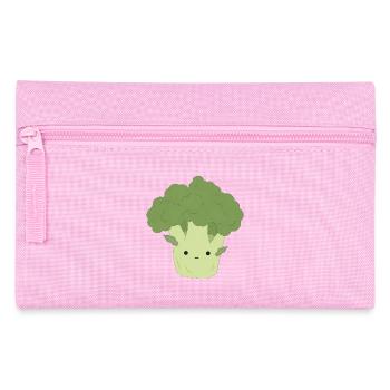 Ben Broccoli – Sweet Kawaii Vegetable Design - Trousse - rose - Devant