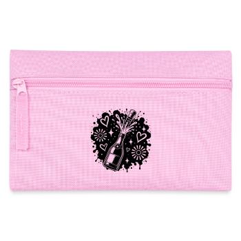Sektflasche Party Splash Motiv - Pencil Case - pink - Front