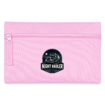 NIGHT HAULER Fernfahrer Nachtfahrt - Federtasche - Rosa - Vorne