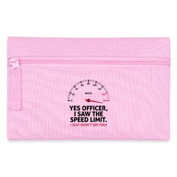 I m driving too fast. I do not care! - Pencil Case - pink - Front