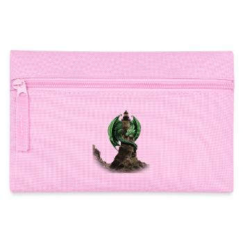 Drachen Leuchtturm von Custom - Federtasche - Rosa - Vorne