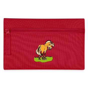 Freundliches Fjordpferd (Ohne Text) - Trousse - rouge - Devant