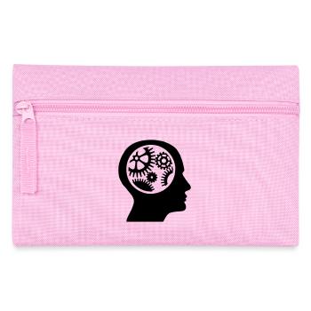 Gears in the head - silhouette - Pencil Case - pink - Front